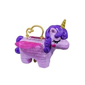 Mattel Polly Pocket Unicorn Party Playset GKL24 Pinata Pink Folding Portable